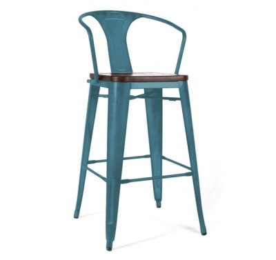 Барный стул TOLIX Blue c подлокотниками